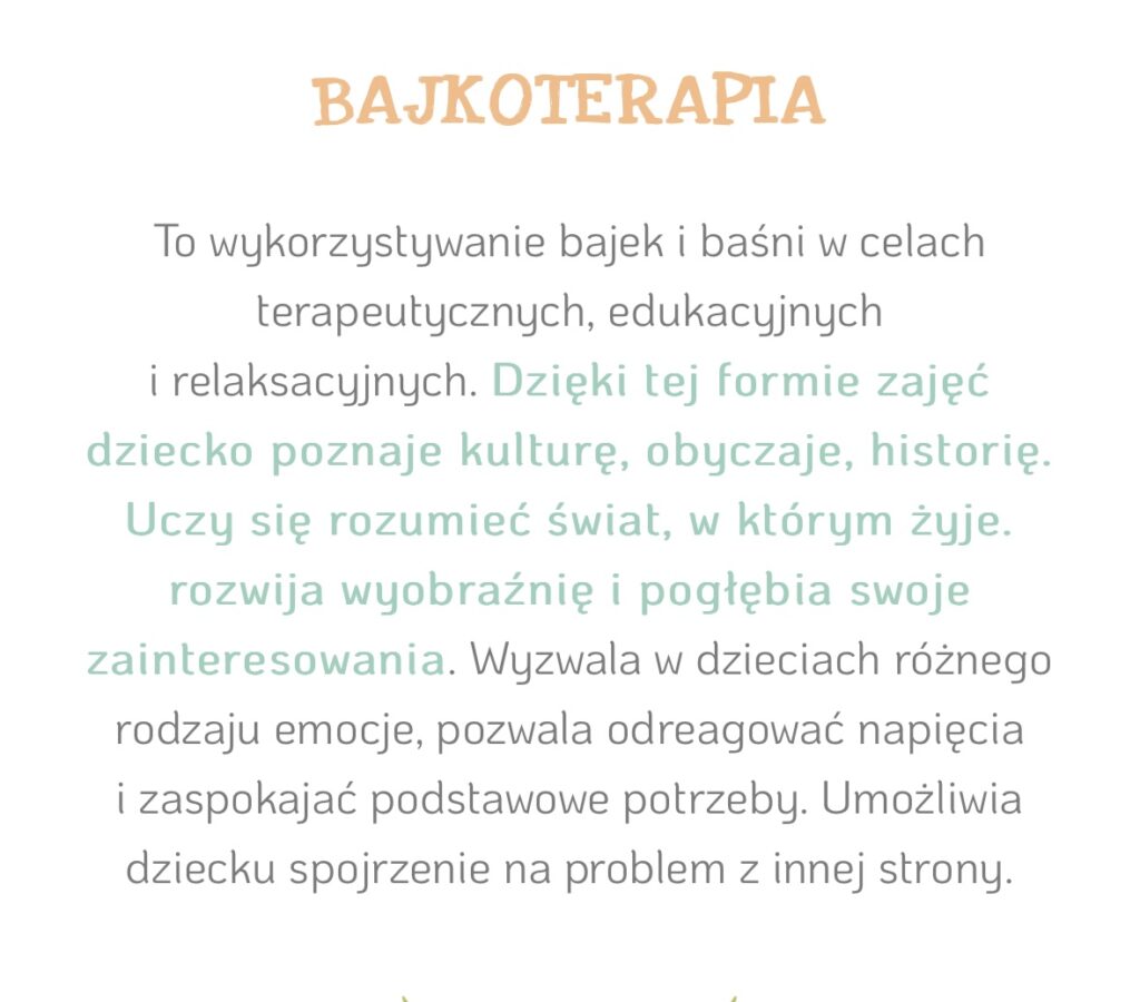 żłobek śpiewające brzdące bajkoterapia